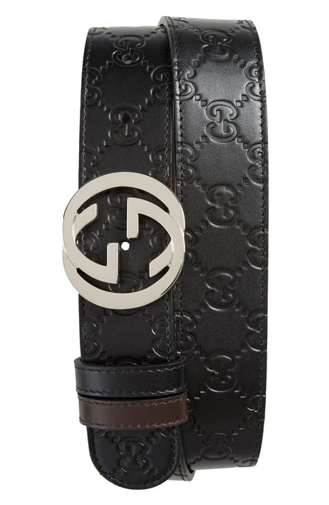 logo buckle interlock belt gucci|belt with interlocking g buckle.